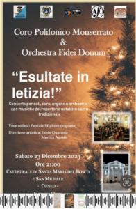 Concerto da non perdere sabato 23 Dicembre